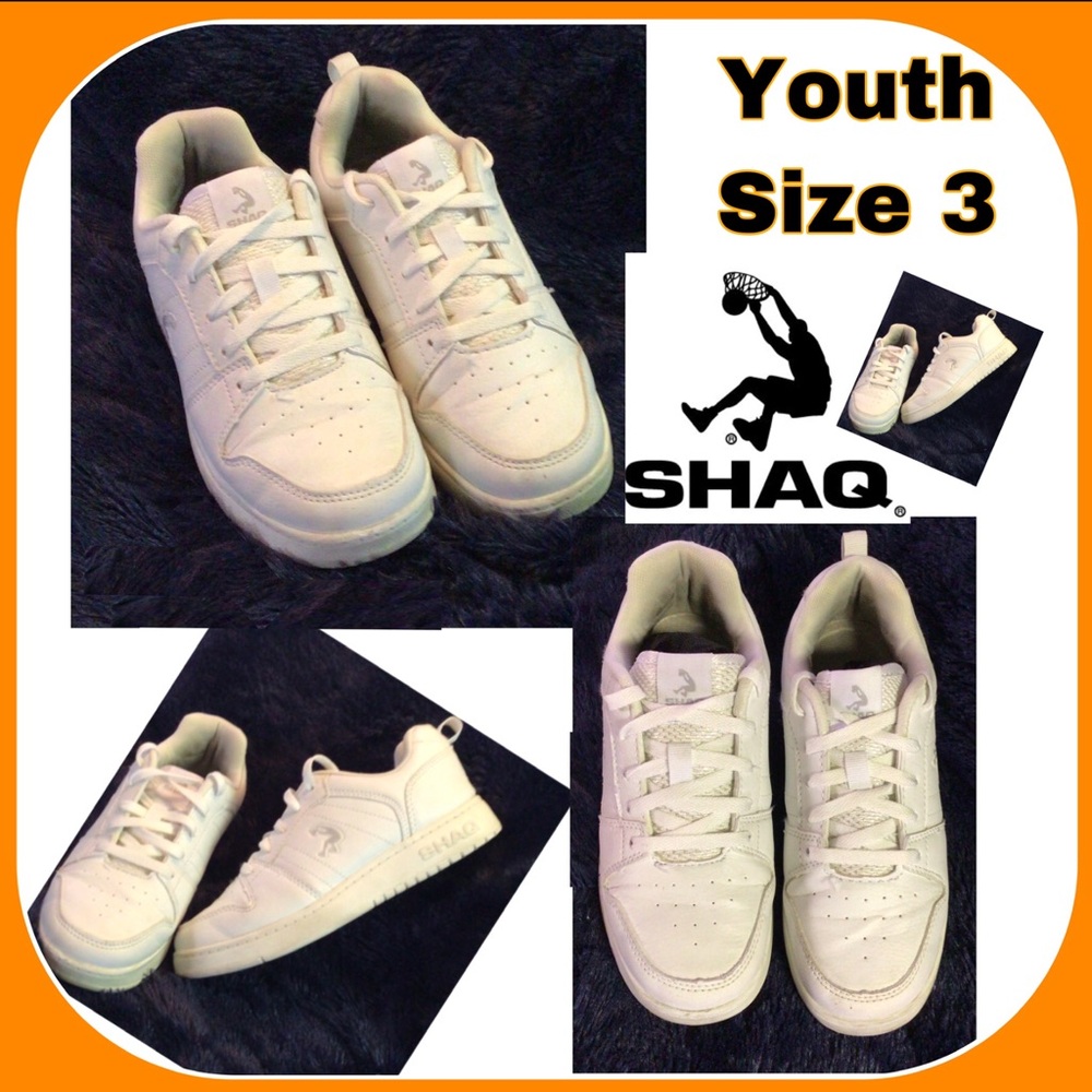 SHAQ Kids White Sneakers